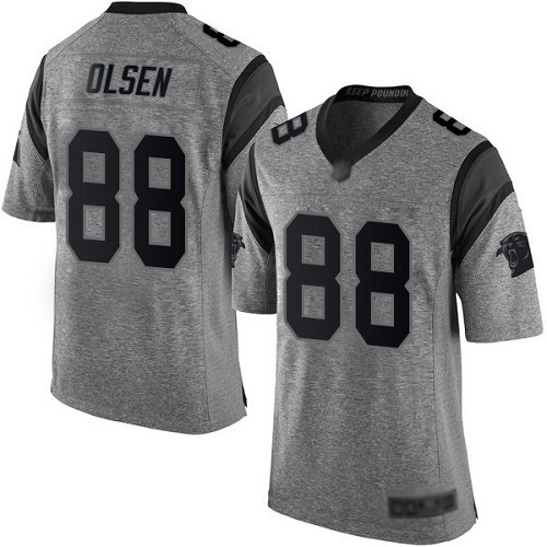 Carolina Panthers Limited Gray Men Greg Olsen Jersey NFL Football #88 Gridiron